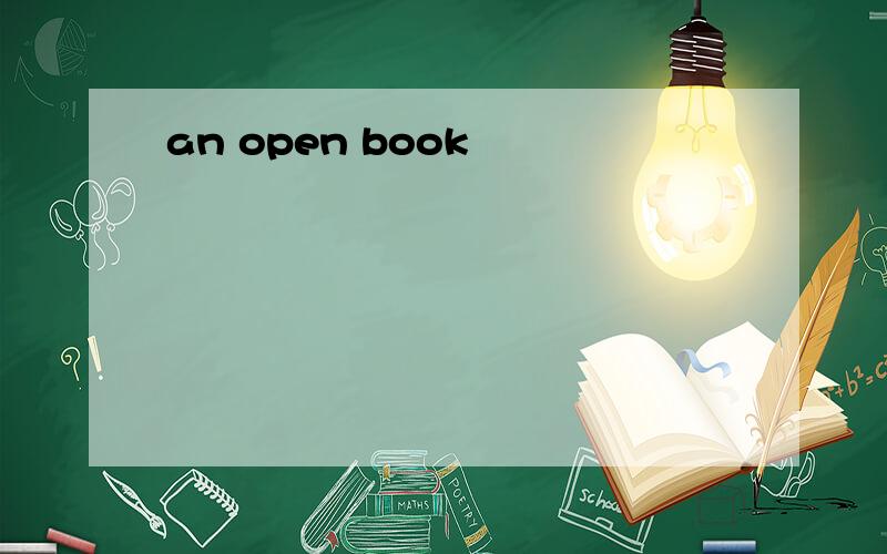 an open book