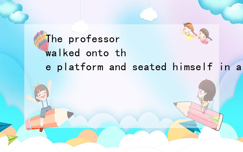 The professor walked onto the platform and seated himself in a chair ,( ) for answering questions.A had preparedB being preparedC preparing D prepared