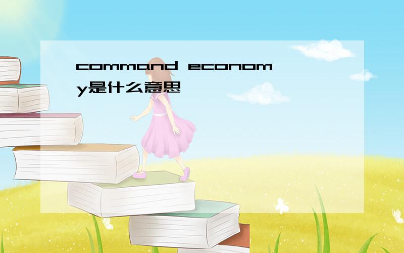 command economy是什么意思