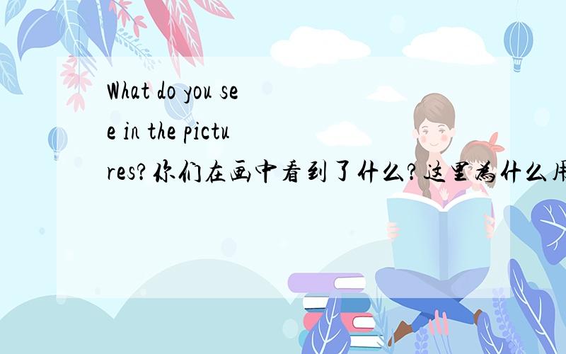 What do you see in the pictures?你们在画中看到了什么?这里为什么用do而不用are呢?