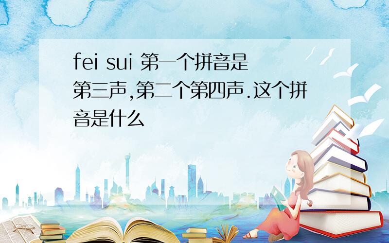 fei sui 第一个拼音是第三声,第二个第四声.这个拼音是什么
