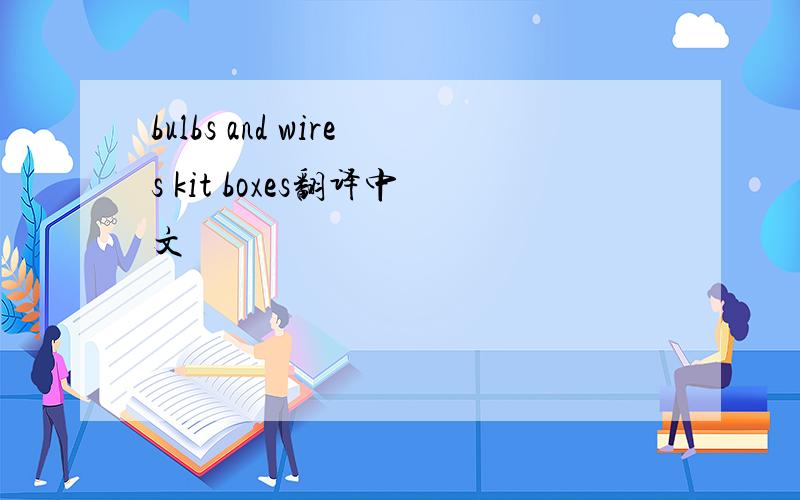 bulbs and wires kit boxes翻译中文
