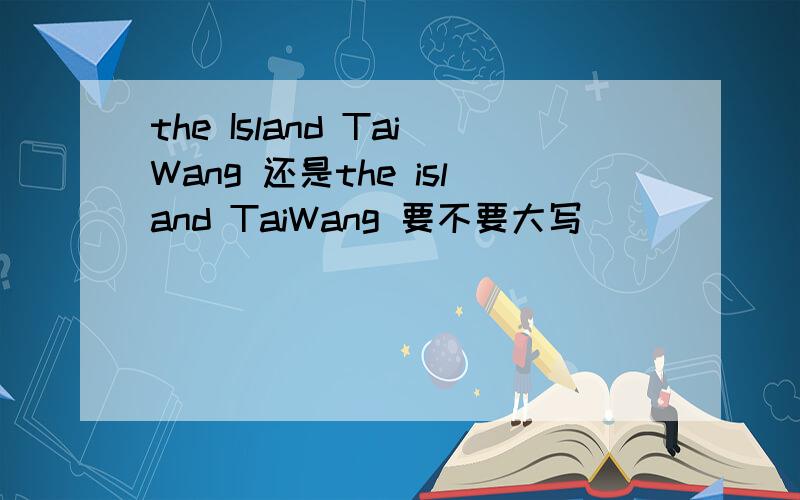 the Island TaiWang 还是the island TaiWang 要不要大写