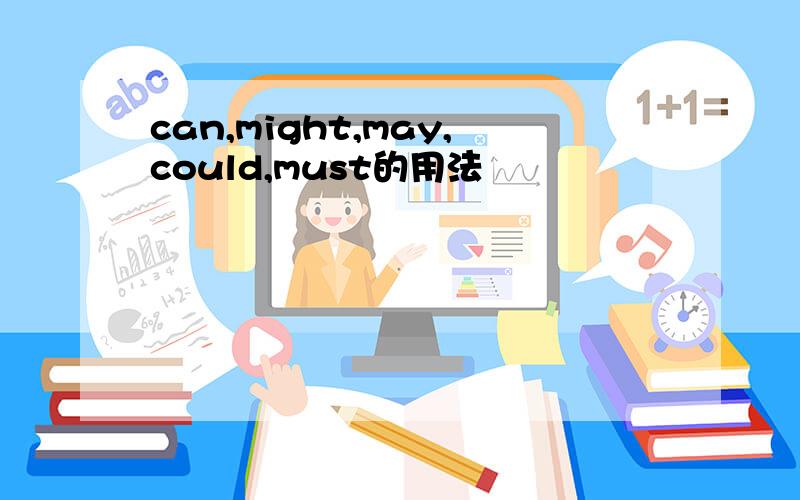 can,might,may,could,must的用法