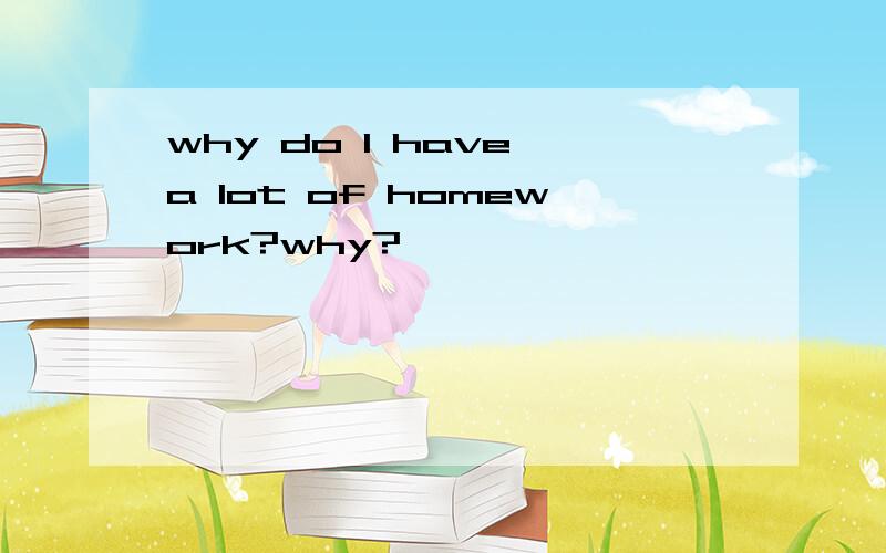 why do l have a lot of homework?why?