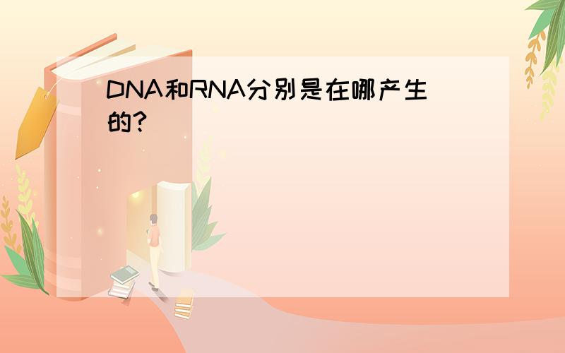 DNA和RNA分别是在哪产生的?