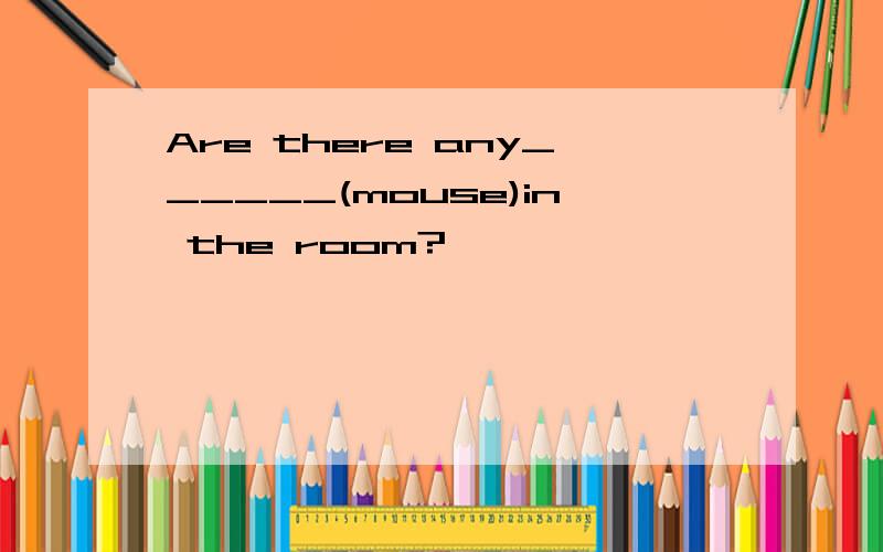 Are there any______(mouse)in the room?