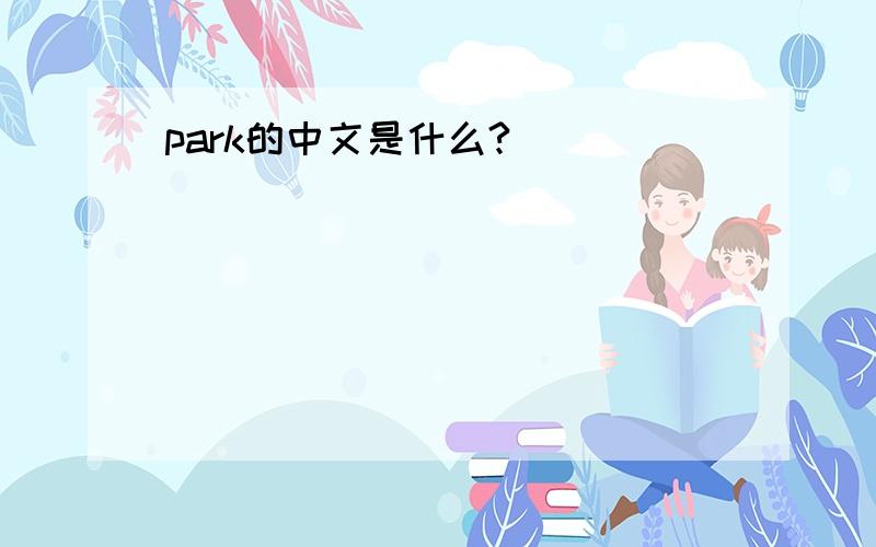 park的中文是什么?