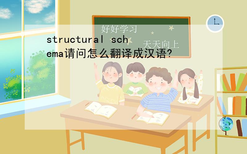 structural schema请问怎么翻译成汉语?