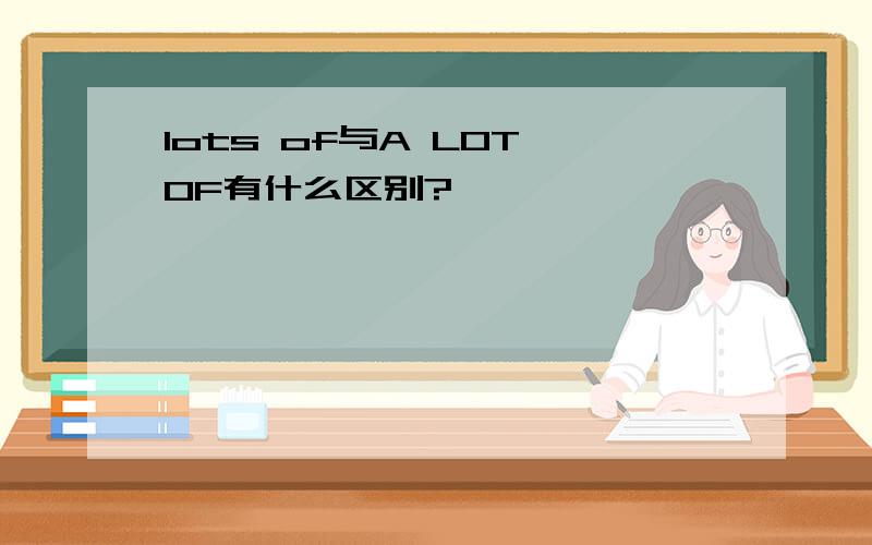lots of与A LOT OF有什么区别?