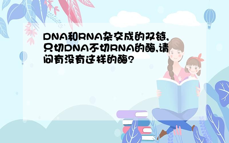 DNA和RNA杂交成的双链,只切DNA不切RNA的酶,请问有没有这样的酶?